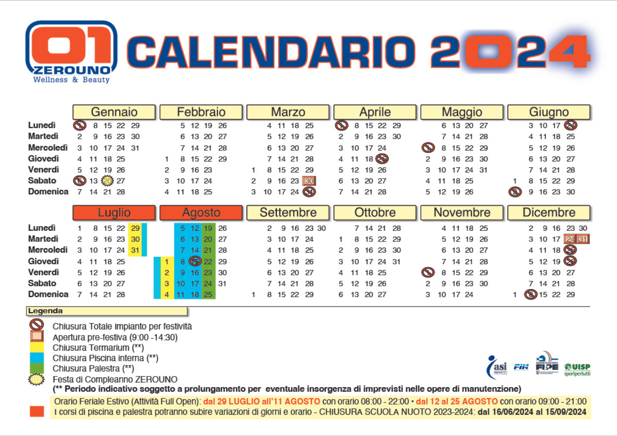 Calendario Esterno